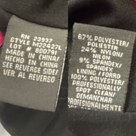 Dressbarn Collection Satin Top 2 Pc Ruby Red Jacket With Shell NEW - Picture 12 of 12